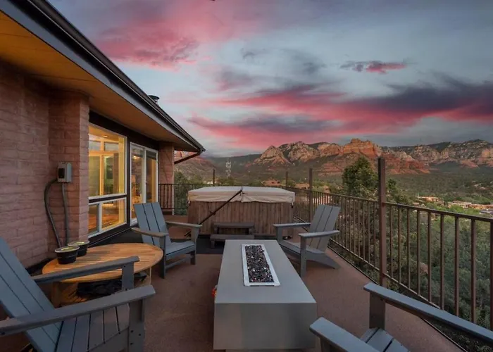 Ferienhaus Luxury Uptown With Views And Hot Tub *